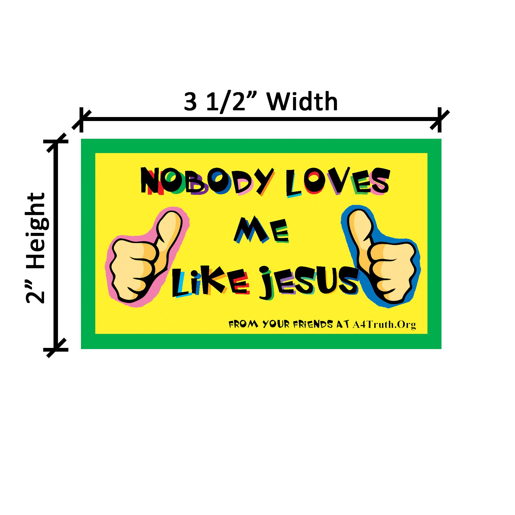 Kids Sticker Dimensions Kids Sticker Dimensions